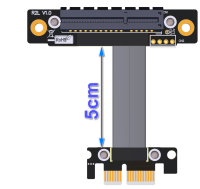 อะแดปเตอร์สำหรับสายพ่วง X4,อะแดปเตอร์สำหรับเครื่องเสียง1x ไร้สาย USB LAN Kad PCI Express 3.0X1 Hingga 4x แชสซีคอมพิวเตอร์แบบตั้งโต๊ะ1U 2U