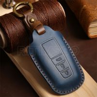 ✱ Leather Car Remote Key Cover Case Shell For Toyota Camry RAV4 Prius CHR C-HR Avalon Corolla Land Cruiser Prado Accessories