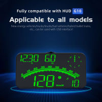 Auto HUD Head Up Display GPS รับรถยนต์ HUD Speedometer เข็มทิศโครงการรถยนต์ระดับความสูงระบบเตือนภัยเร่งความเร็ว