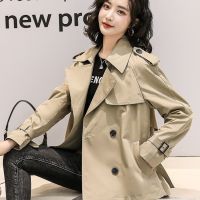 [COD] 2022 new short windbreaker jacket womens British style loose all-match people high-grade