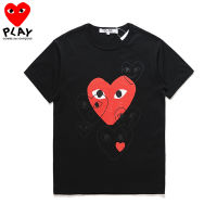 มาใหม่ล่าสุด COMME DES GARCONS เสื้อยืดฤดูร้อนแฟชั่นคอกลมแขนสั้นสำหรับผู้ชายและผู้หญิงเสื้อยืดลำลองวิ่งฟิตเนส