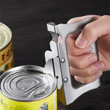 Manual Can Opener Safe Cut Can Opener Smooth Edge Can Opener Stainless  Steel Cutting Can Opener for Kitchen Bar Restaurant Tools - AliExpress