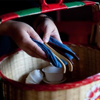[COD] Hand-painted Chunsheng Basket Chaozhou traditional wedding bamboo art decoration