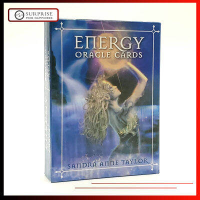 【 Ready Stock 】การ์ดเกมเวอร์ชั่นภาษาอังกฤษ Energy Oracle cards 53 ชิ้นดวงชะตาและการคาดการณ์