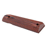 ZHAN 1คู่ของ NATURAL african Mahogany Non-SLIP Handle Patch เหมาะสำหรับ1911 Grip