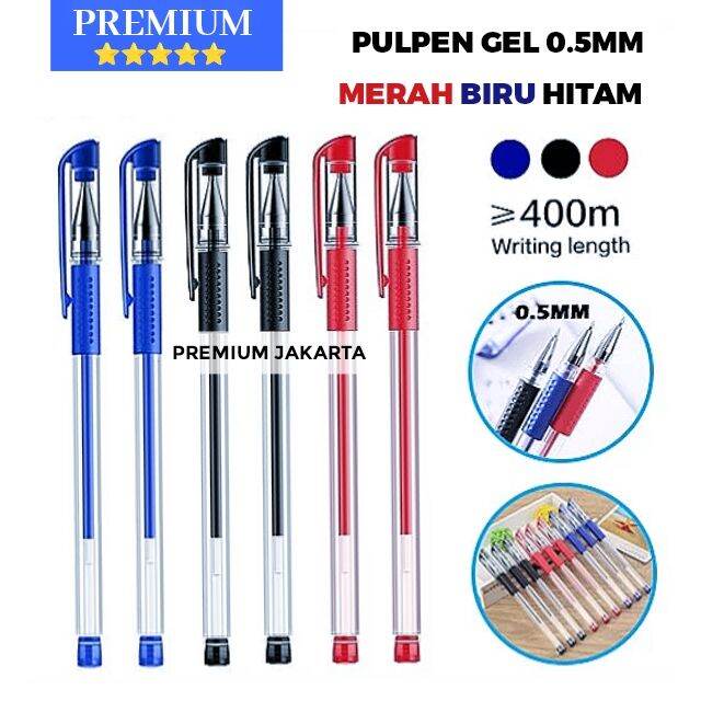 PULPEN GEL 0.5MM ALAT TULIS SEKOLAH KANTOR | Lazada Indonesia