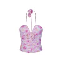 SHU APPAREL FLORAL PRINT BUSTIER - PINK