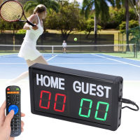 LED Electronic Score Board บาสเกตบอลฟุตบอลเกม Scoreboard รีโมทคอนโทรล Scoreboard US Plug 100‑240V