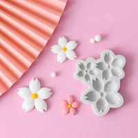 Cakelove 3 With Sakura Flower Shape Silicone Mold Sun Flower Fondant Chocolate Birthday Cake Decoration Baking Home Mold Bread Cake  Cookie Accessorie