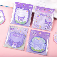 4PCS Sanrio Kuromi sticky note cartoon cute pad Stickable note Hello Kitty Melody Cinnamoroll