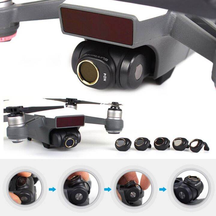 ตัวกรอง3-4-6ชิ้น-เซ็ตสำหรับ-dji-spark-ฟิล์มเคลือบหลายชั้น-mcuv-cpl-nd4-nd8-nd16-nd32ชุดฟิลเตอร์เลนส์อุปกรณ์ป้องกันเลนส์กล้องใสระดับ-hd