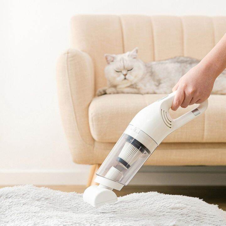 pet-mini-vacuum-cleaner-เครื่องดูดฝุ่นน้ำหนักเบาสำหรับพรมพื้นแข็ง-pet-hair-เครื่องดูดฝุ่นไร้สาย12kpa-ชาร์จใหม่ได้