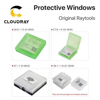 Cloudray ต้นฉบับ Raytools ป้องกัน Windows เลนส์ป้องกันแสงเลเซอร์สำหรับ Raytools BT240S หัวเลเซอร์ BM114S BM109