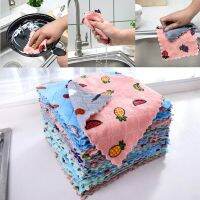 Kitchen Anti-grease Cleaning Cloth Super Absorbent Microfiber kitchen wiping rags household washing dish kitchen Cleaning towels Dish Cloth  Towels