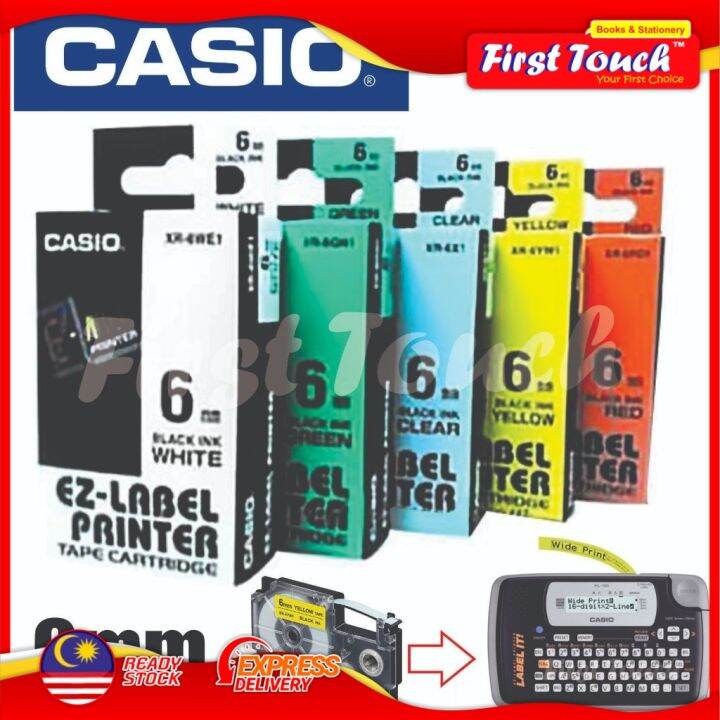 CASIO EZLabel Printer Tape Cartridge 6mm Lazada