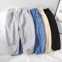 New Sale Spring Autumn Cotton Pants For 2-7 Years Old Solid Boys Girls Casual Sport Pants Jogging Enfant Kids Children Trousers