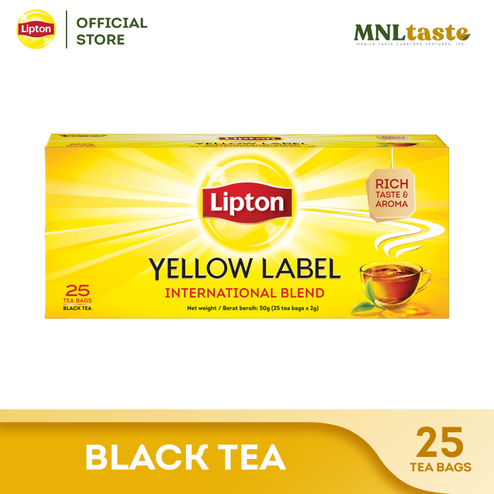 Lipton Yellow Label Black Tea 25 Tea Bags | Lazada PH