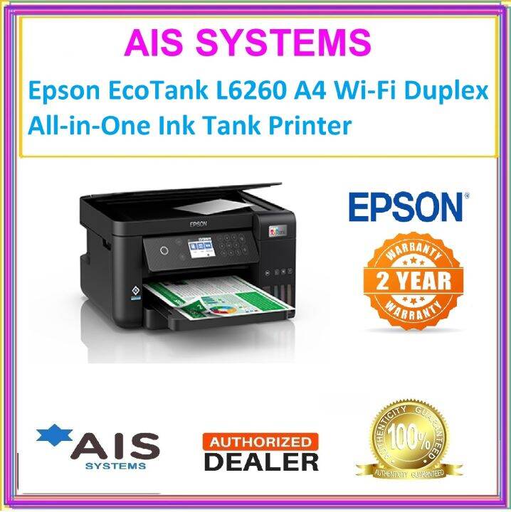 Epson EcoTank L6260 A4 WiFi Duplex AllinOne Ink Tank Printer Lazada Singapore