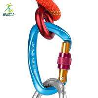 BNSTAR D คลิปห่วงเกี่ยวนิรภัยขนาดเล็กหัวเข็มขัด Carabiner สำหรับโรยตัวค่ายพักแรม