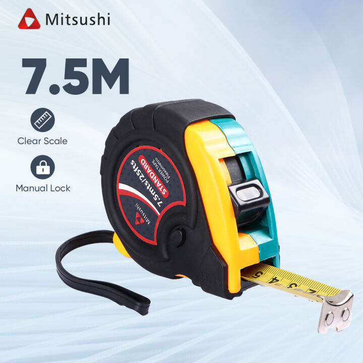 Mitsushi 7.5m/25ft. Power Measuring Tape Measurement meter/ ruller ...