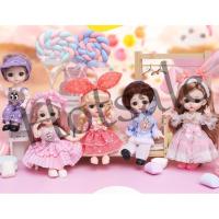 【hot sale】 ☬ B32 New 16cm Doll Toys Childrens Toys for Princess Girls Cute and Fashionable Mini Small Dolls Childrens Birthday Gifts
