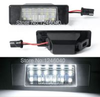 โคมไฟ Led หมายเลขป้ายทะเบียนรถ Led สำหรับรถยนต์1คู่พลาสติกสีขาวสำหรับ Nissan Qashqai X Trail Juke Patnfinder 26510jd00a R51