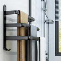 Bathroom Towel Rack 3 Layers No Drill Towel Holder Shower Rack Aluminum Alloy Storage Shelf Bathroom Accessories