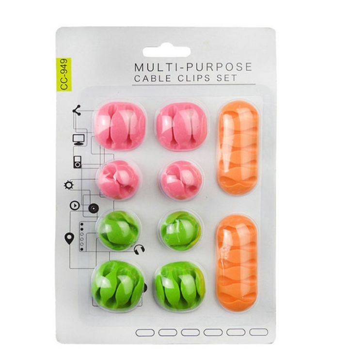 cw-multi-slots-clamp-silicone-organizer-management-for-usb-cable-wire-charging-data-earphone