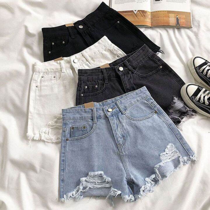 lucyever-summer-denim-shorts-women-korean-fashion-ripped-holes-high-waist-short-jeans-female-casual-street-wide-leg-short-pants