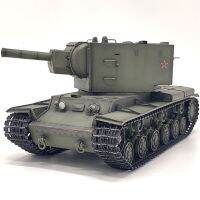 โมเดลของเล่นรถถังหนัก KV-2โซเวียตขนาด1:35ของเล่นรถหุ้มเกราะของขวัญของสะสมแบบหล่อขึ้นรูปสำหรับตกแต่ง