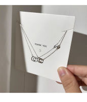 Fashion necklace สร้อยคอแฟชั่น สีเงิน สร้อยคอเงินแท้925 เวอร์ชั่นเกาหลีแฟชั่น Style รูปแบบใหม่ (สินค้าพร้อมจัดส่ง)