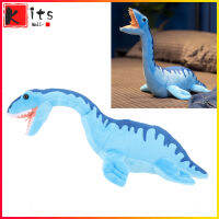 [Kitsmall] Plesiosaurus ตุ๊กตาไดโนเสาร์ของเล่นของเล่นสัตว์นุ่มเหมือนจริงไดโนเสาร์สีฟ้ายัดไส้สำหรับห้องนอน