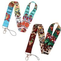 YL839 New Monster Anime Neck Straps lanyard Keychain ID Card Pass Gym Mobile Phone Key Ring Badge Holder Kids Gifts Accessories Phone Charms