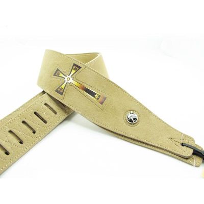 ‘【；】 YUEKO Two Layer Leather Guitar Strap High Quality Strap For Acoustic Electric Bass Guitar Strap Guitar Accessories Guitar Part
