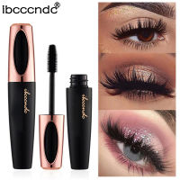 ibcccndc Mascara 4D ผ้าไหมเส้นใย Lash มาสคาร่ากันน้ำ Rimmel 3d มาสคาร่าสำหรับต่อขนตาสีดำหนายาว Eye Lashes เครื่องสำอาง