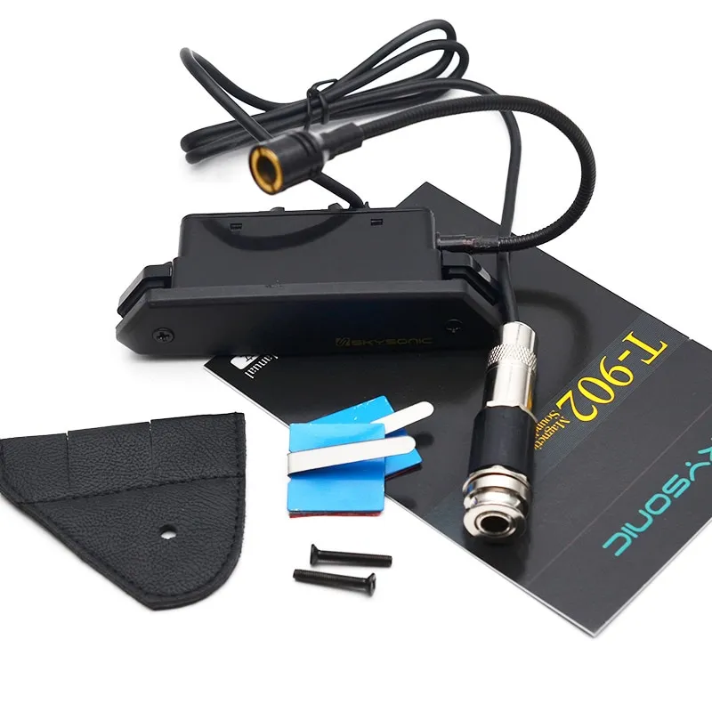 SKYSONIC T-902 Guitar Soundhole Pickup Magnetic + Microphone Dual