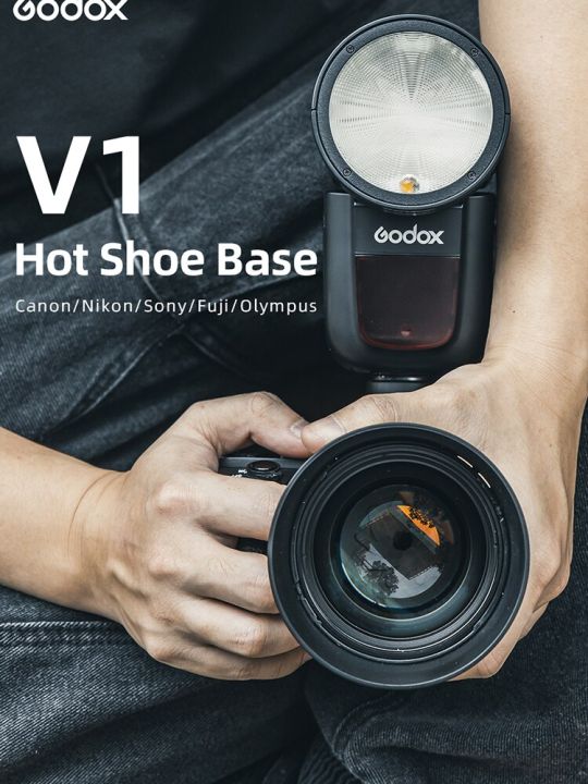 godox-v1-hot-shoe-replace-accessories-mounting-foot-fix-for-godox-speedlite-v1-v1c-v1n-v1s-v1f-v1o-v1p-flash-hot-shoe-accessorie
