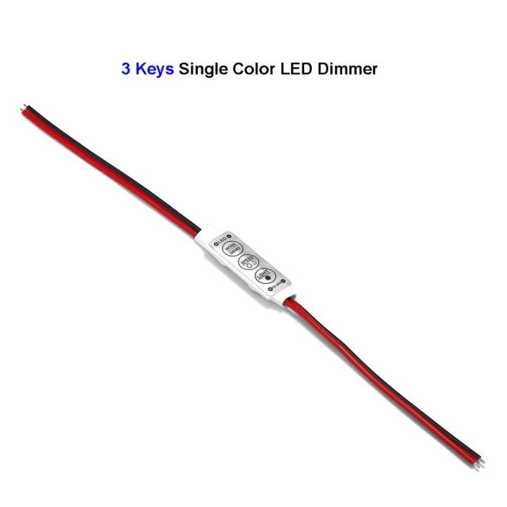 ไฟ-led-ขนาดเล็กรีโมทควบคุมเดี่ยว-dc-12v-24v-6a-สำหรับหลอดไฟโมดูลรางไฟ-led-2835-5050-5630