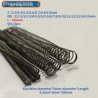 ☒ 2Pcs Compressed Spring Pressure Spring Small Springs Wire Diameter 0.3-0.9mm Outer Diameter 5mm-14mmLength 300mm