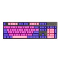 （Miss qis keycap）โปรไฟล์ DSA PBT ปุ่มกดเปล่า Pink104ปุ่ม ForSwitch มาตรฐาน ANSI เค้าโครงแป้นพิมพ์เครื่องกล