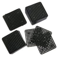 THLT1B 100 Black Flower Pot Holes Square Grid Mat Bonsai Pot Bottom Grid Mat to Prevent Loss and Breathable Gasket