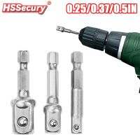 {SAVAGE Hardware Tools} ใหม่ล่าสุด Chrome Vanadium Steel Socket Adapter Hex Shank ถึง1/4 Quot; 3/8 Quot; 1/2 Quot; Extension Drill Bits Bar Hex Bit Set Power Tools แน่น