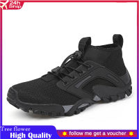 Mens Aqua Shoes Non-slip Wading Water Shoes Walking Quick-Drying Hiking Upstream High Top Climbing Footwear Sport Sneakers