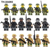 The eighth route army building blocks people young volunteers the special particles educational toy