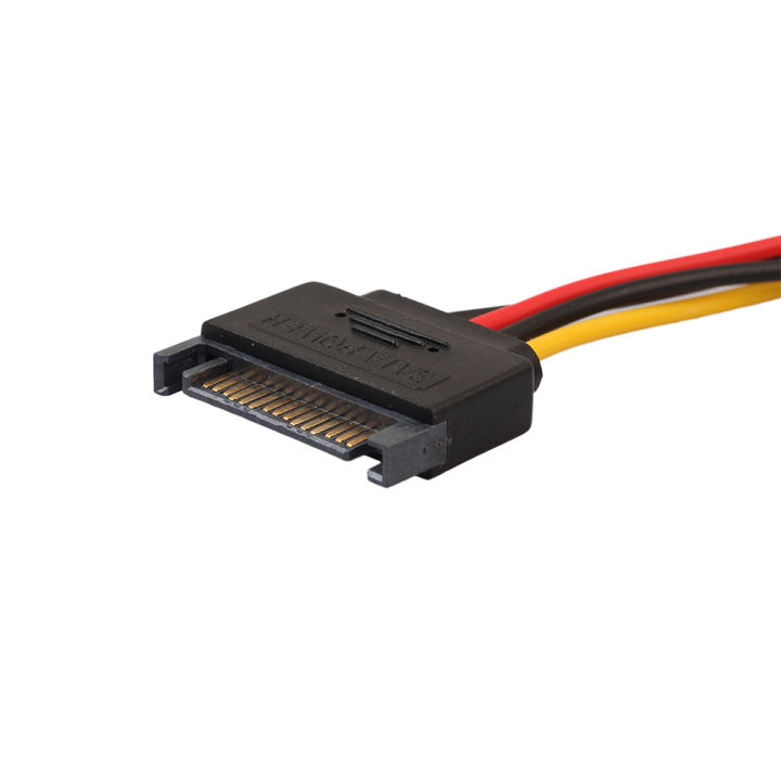 vktech-sata-15pin-ตัวผู้ไปยัง-ide-ฮาร์ดดิสก์ไดรฟ์ขนาดใหญ่4ขาสายตัวเชื่อมสายไฟ