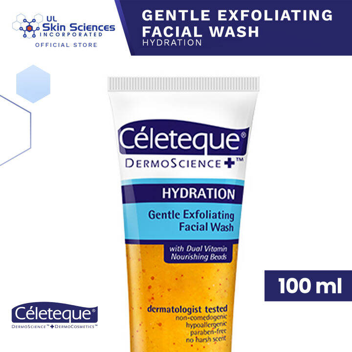 Céleteque® DermoScience™ Hydration Gentle Exfoliating Facial Wash 100mL
