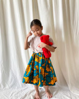 MERMEO |【SK-153】M(90-100)/ L(110-120)/ XL(130-140)  African batik kids skirt | กระโปรงเด็กผ้าแอฟริกันบาติก