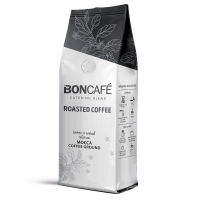 Boncafe กาแฟคั่วเม็ด บอนกาแฟ มอคค่า ดาร์ค เคเทอริ่ง 250 กรัม (ชนิดเม็ด)