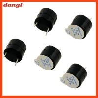 DANGL 5pcs ขั้ว2ขั้ว Piezo Buzzer 129.5มม. 5V ค่ะ เสียงกริ่งต่อเนื่อง แอคทีฟ สีดำสีดำ เสียงกริ่ง