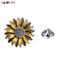 SAVOYSHI Fashion Flower Lapel Pins ชุดบุรุษเข็มกลัดโลหะเครื่องประดับสุภาพสตรีของขวัญที่สวยงามหมวกกระเป๋าชุดเสื้อโค้ทอุปกรณ์เสริม